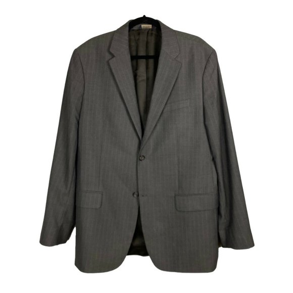 Banana Republic Brown Stripe 2 Button Blazer Size 46L - Picture 1 of 12